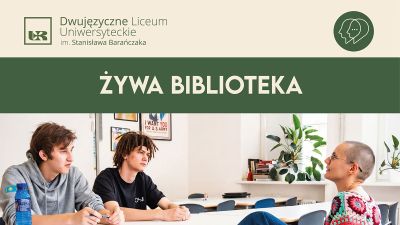 Grafika promująca Żywą Bibliotekę